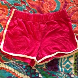 Lightly used pink girls cotton shorts